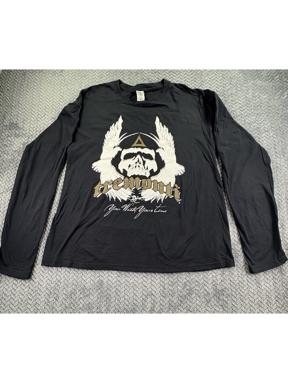 Tremonti Black  Long Sleeve T-Shirt Size XL You Wasted Your Time (0024)